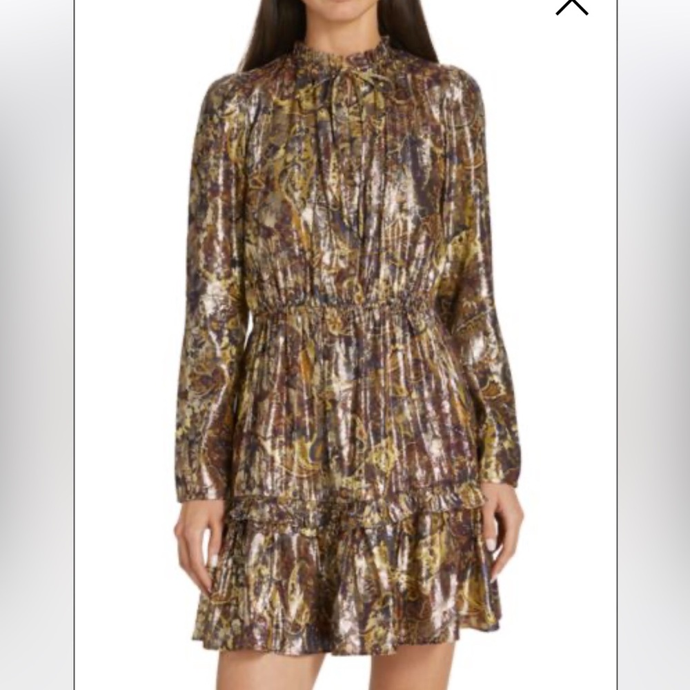 BA&SH
Capi Metallic Mini Dress